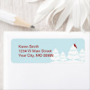 Search for red and blue return address labels Winter