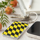 Search for yellow and black key rings For him