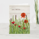 Search for poppies thank you cards Green