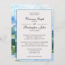 Search for serenity blue wedding invitations Watercolor