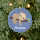 Search for sloth christmas tree decorations Cute animal