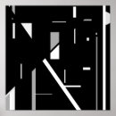 Search for black and white geometric shapes posters Abstract