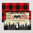 Search for red and black plaid baby shower invitations Adventure