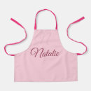 Search for pink monogram aprons Girl