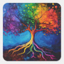 Search for tree roots stickers Rainbow