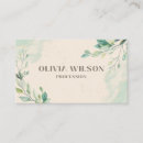 Search for leaf business cards Whimsical hair stylist