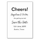 Search for details wedding table cards Save our date