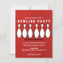 Search for bowling 4x5 invitations Party
