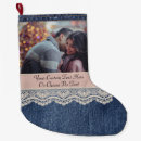 Search for denim christmas stockings Vintage
