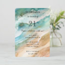 Search for beach birthday invitations Turquoise