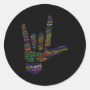 Search for i love you sign language stickers Hand gesture