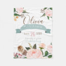 Search for birth announcement blankets Baby girl