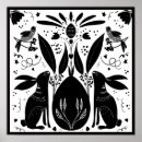 Search for black and white bird art Square