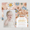 Search for groovy 1st birthday invitations Boho floral