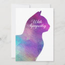 Search for for loss of cat sympathy cards Kitty
