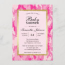 Search for pink camo baby shower invitations Modern