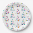 Search for modern christmas tree plates Colourful