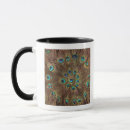 Search for peacock colours mugs Pattern