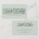 Search for florist business cards Typography