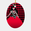 Search for queen of hearts christmas tree decorations Red