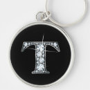 Search for letter t key rings Elegant