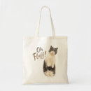 Search for cat design tote bags Funny cat quote