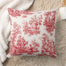 Search for red toile cushions Vintage