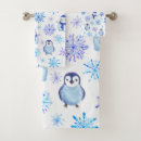Search for penguin christmas bath towels Snowflakes