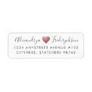 Search for rose gold foil return address labels Pink