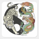 Search for yin and yang dragons stickers Chinese dragon