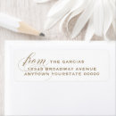 Search for gold flourish return address labels Modern