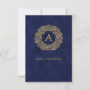 Search for damask monogram cards Gold