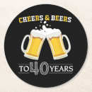 Search for 40th birthday coasters Cheers to 40 years