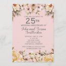 Search for 25th wedding anniversary invitations Flowers