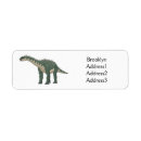 Search for cartoon dinosaur return address labels Jurassic