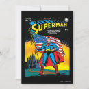 Search for classic comic invitations Man of steel
