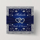 Search for silver wedding badges Maid of honour