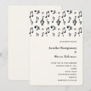 Search for music note wedding invitations Musician