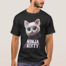 Search for ninja cat tshirts Kitten