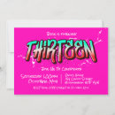 Search for grunge birthday invitations Graffiti