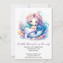 Search for mermaid baby girl shower invitations Pink