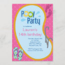 Search for teen pool party invitations Swimming