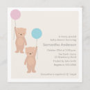 Search for twin boy and girl invitations Bear