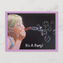 Search for blowing bubbles invitations Girl