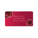 Search for pinecones return address labels Rustic