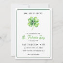 Search for luck on invitations Irish