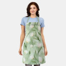 Search for pretty tulips aprons White