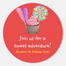 Search for cupcake party favor stickers Candy
