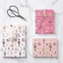 Search for pink nutcracker wrapping paper Cute