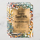 Search for glam sweet 16 invitations Gold